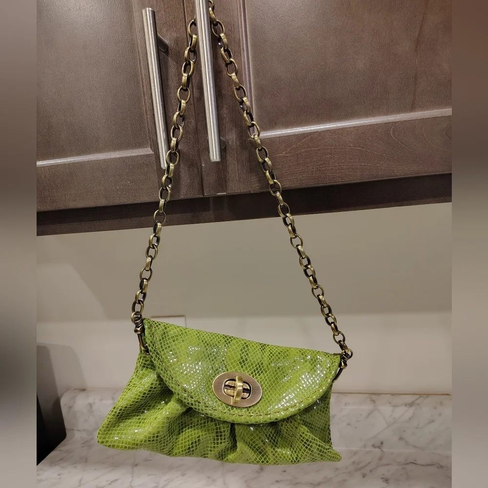Carla Mancini Amy Snake Print Clutch/Handbag